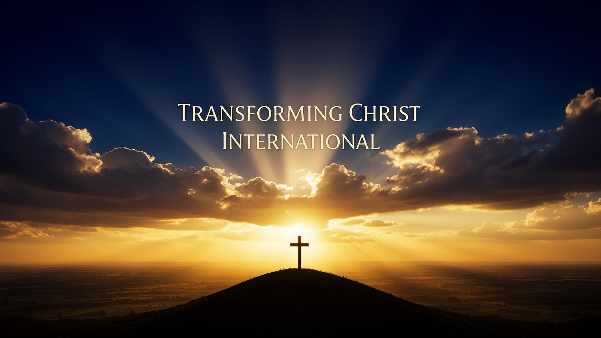 Transforming Christ International, cross at sunrise