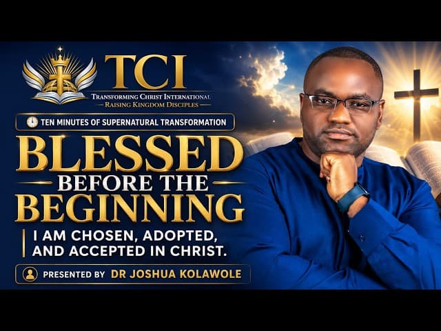 Blessed Before the Beginning: I AM Chosen, Adopted, and Accepted in Christ - #jesus #jesuschrist